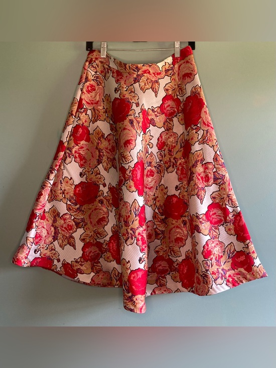 Anthropologie Dresses & Skirts - Anthropologie Rachel Antonoff Floral Rose Jacquard A-Line Skirt Size 8